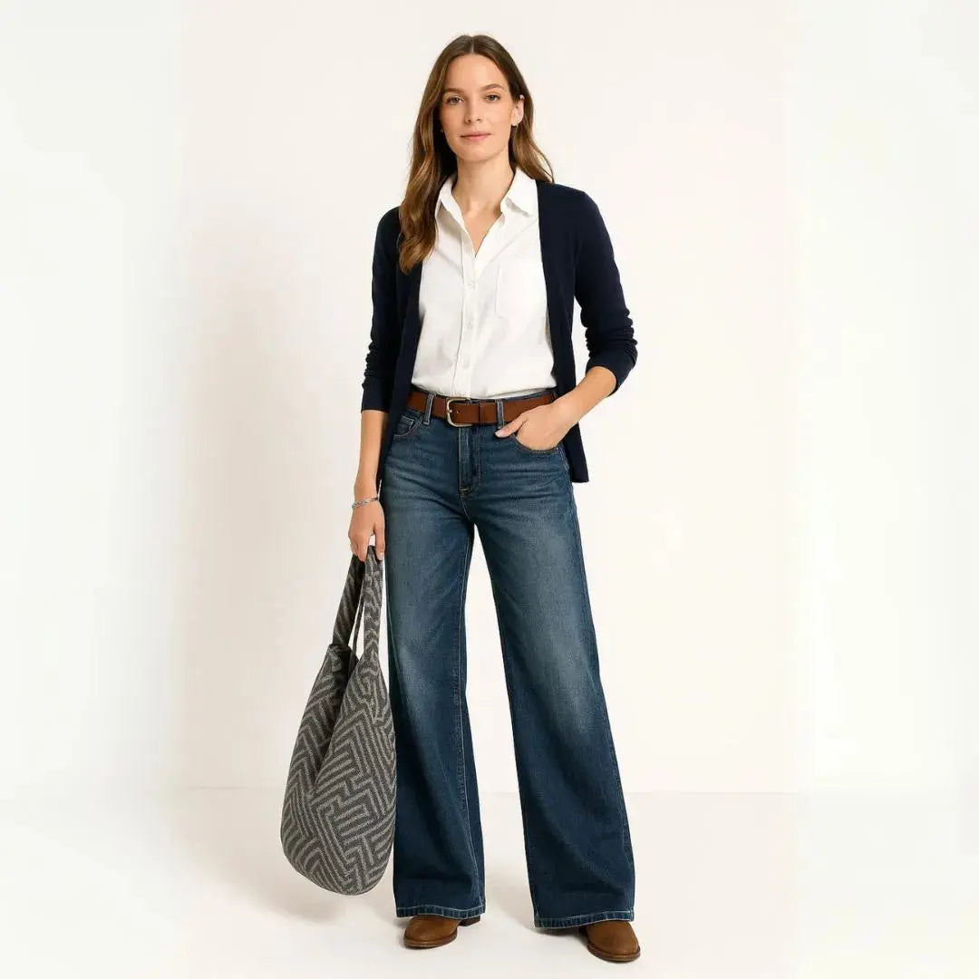 Mica High Waisted Wide Leg Jeans Artisio