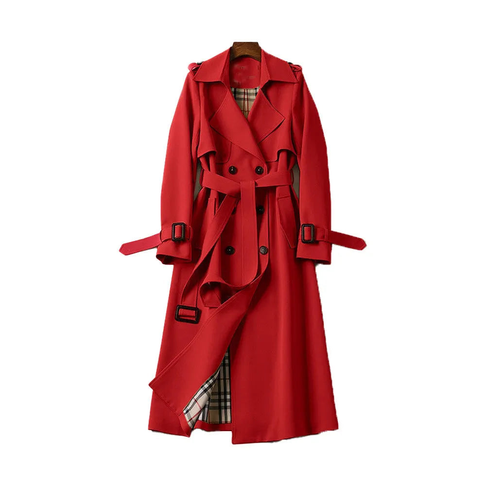 Michelle Women's Longline Double-Breasted Trench Coat Artisio
