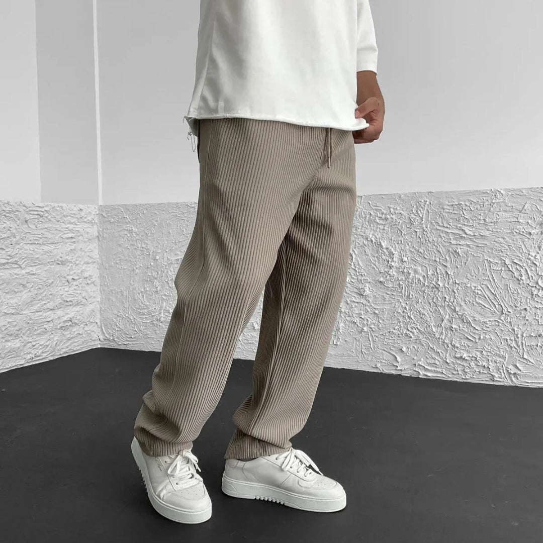 Mike Ribbed Knit Casual Pants Artisio