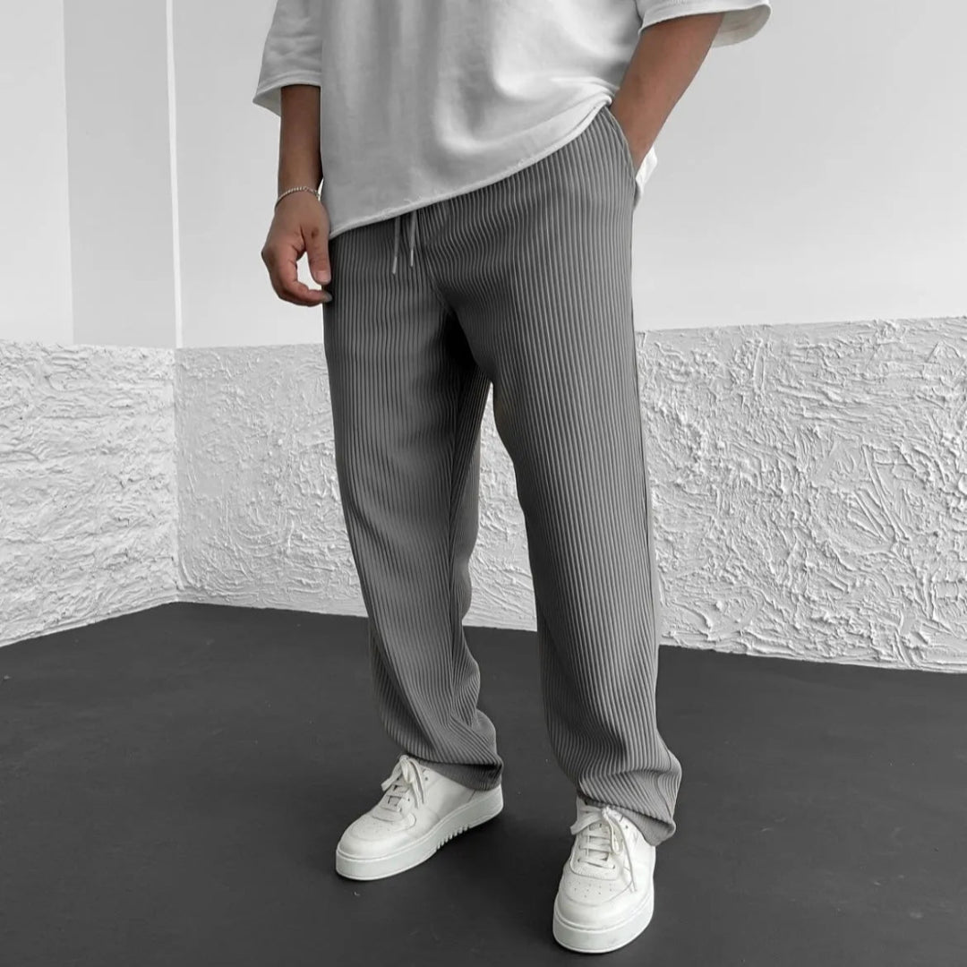 Mike Ribbed Knit Casual Pants Artisio