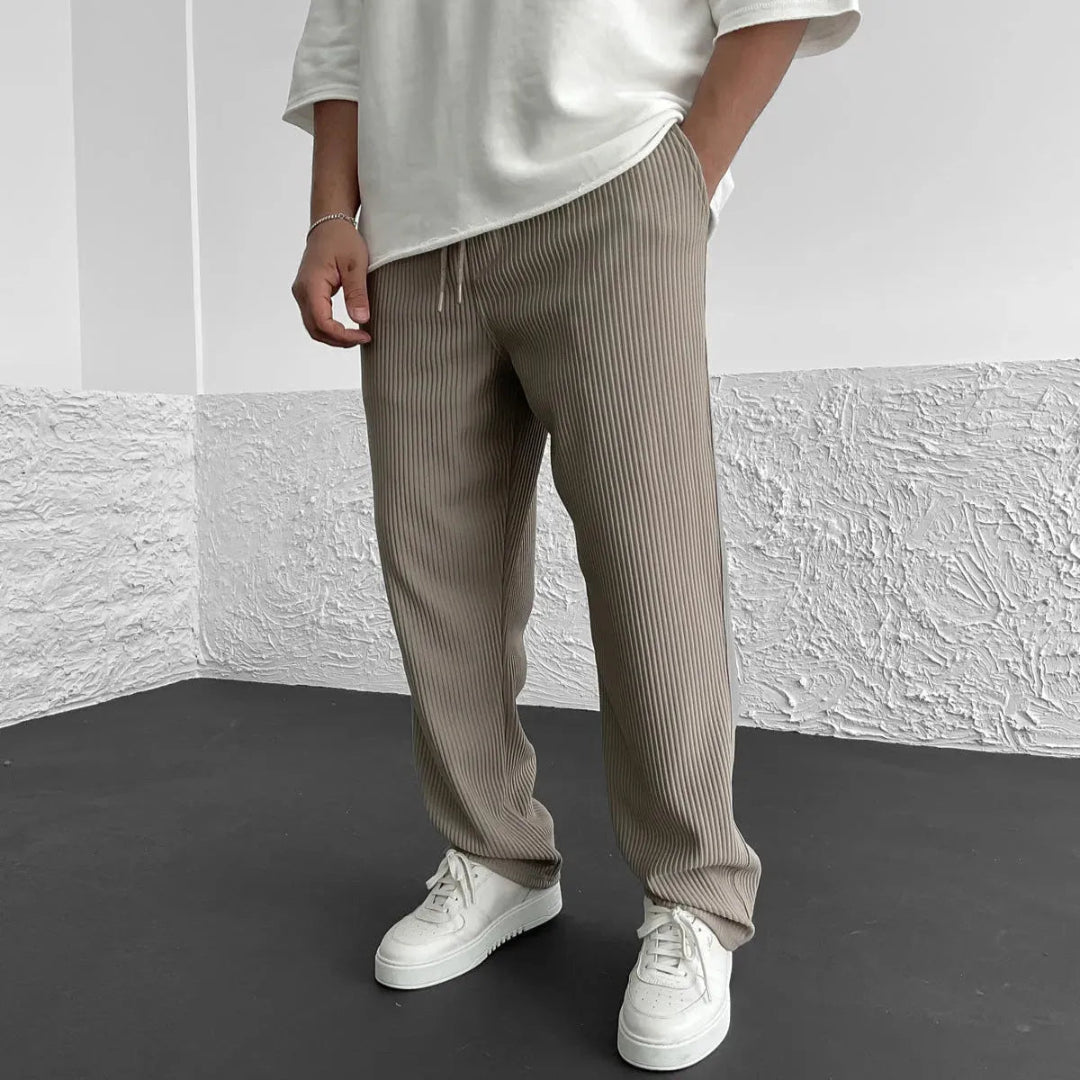 Mike Ribbed Knit Casual Pants Artisio
