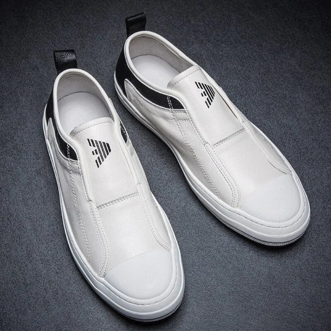 Mikee Slip-On Leather Sneakers Artisio