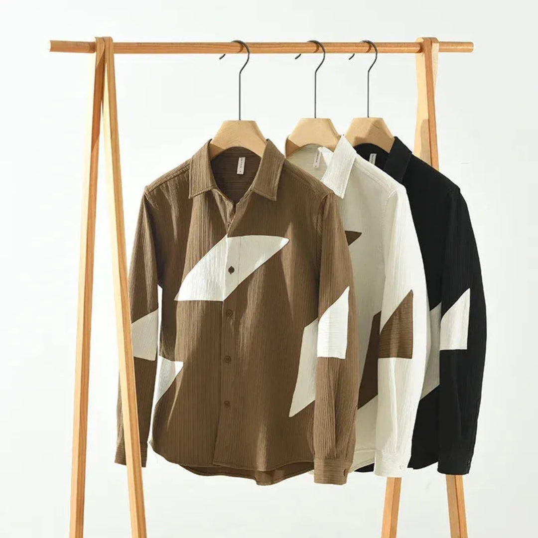 Miles Men's 100% Cotton Long Sleeve Shirt Artisio