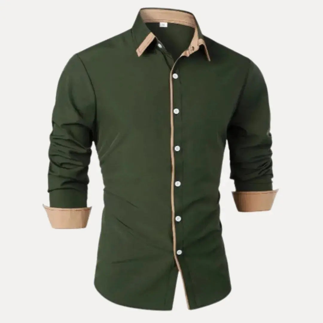 Milo Contrast Long Sleeve Shirt Artisio