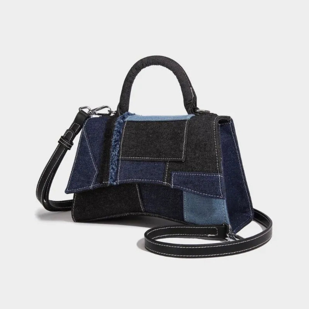 Mini Denim Patchwork Handbag Artisio