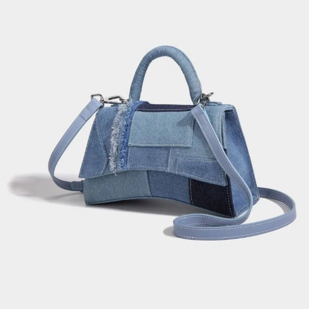 Mini Denim Patchwork Handbag Artisio