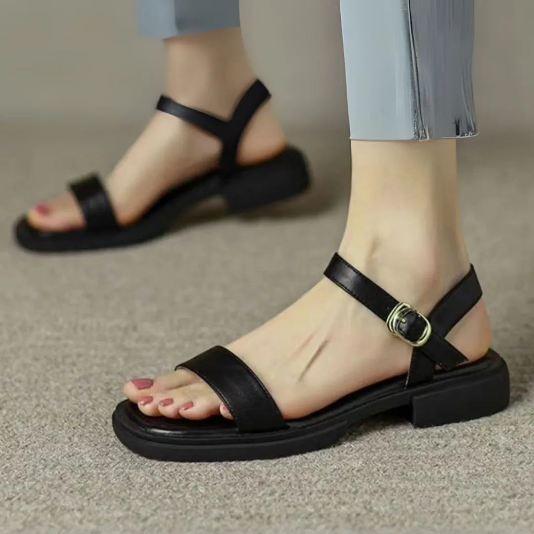 Mitch Open-Toe Adjustable Strap Flat Sandals Artisio