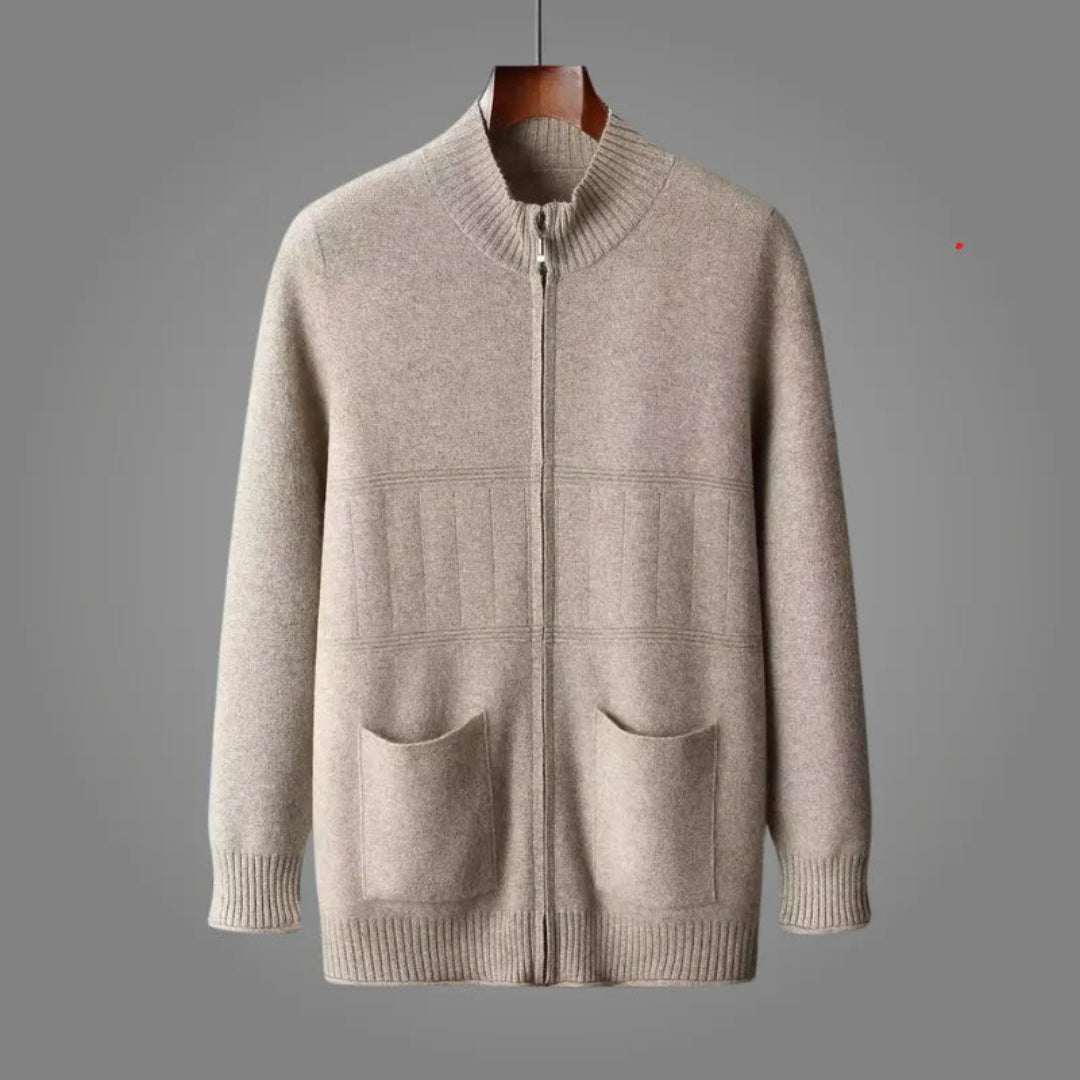 Nancy Wool Full-Zip Cardigan Artisio