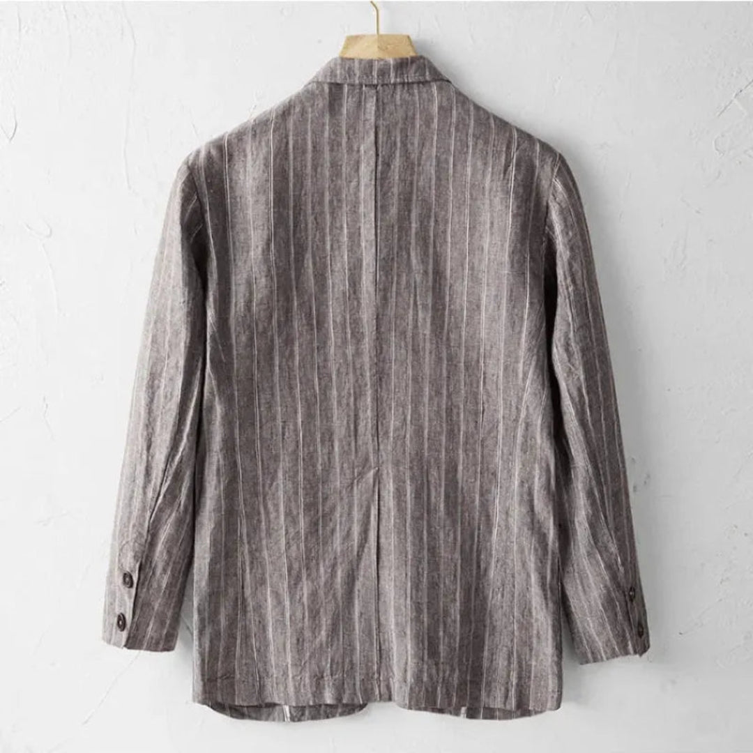 Nathan Striped Linen Blazer Artisio