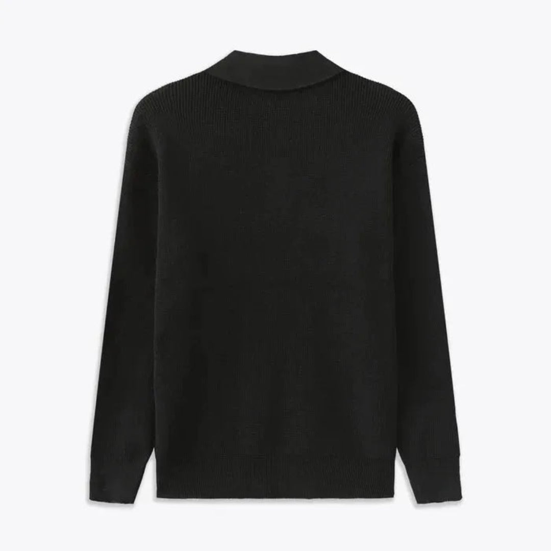 Nathaniel Collared Knit Sweater Artisio