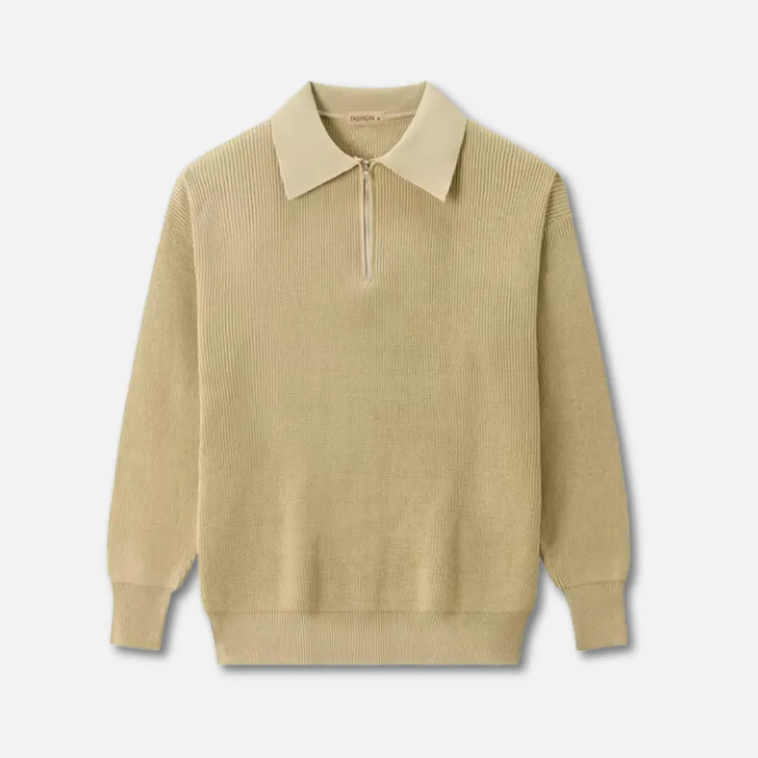 Nathaniel Collared Knit Sweater Artisio