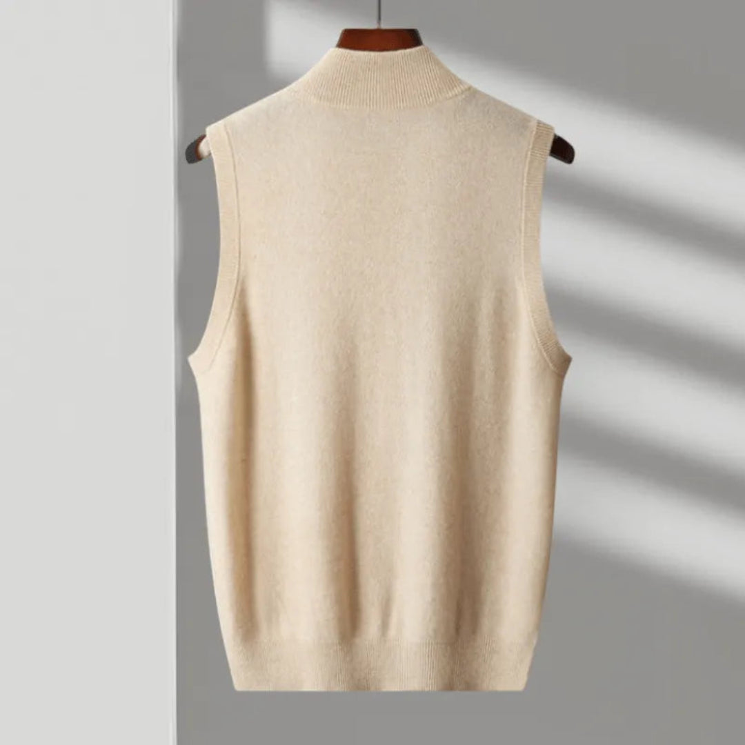 Neil Wool Full-Zip Vest Artisio