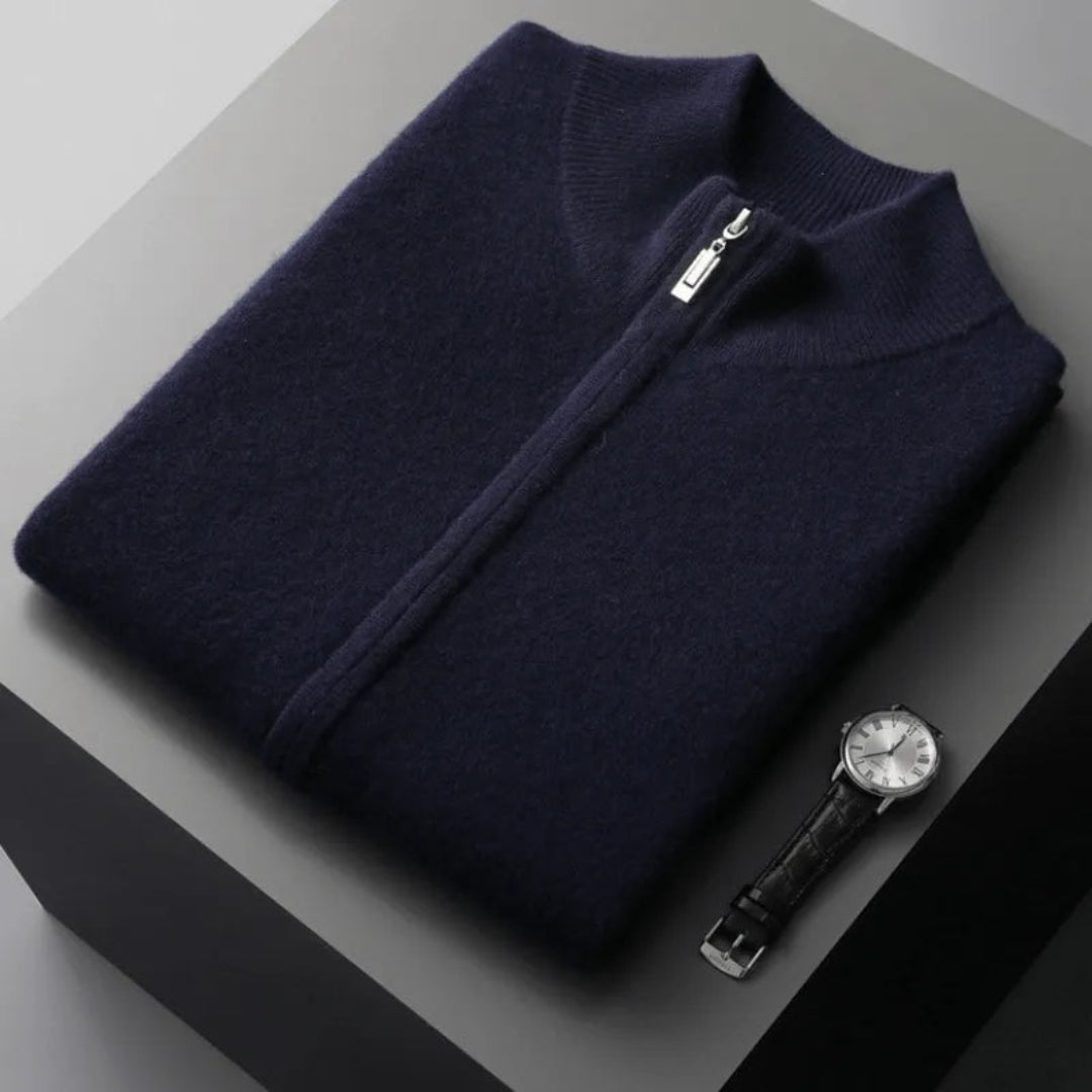 Neil Wool Full-Zip Vest Artisio