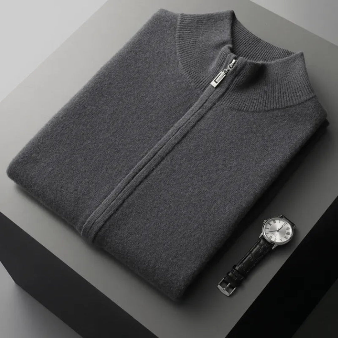 Neil Wool Full-Zip Vest Artisio