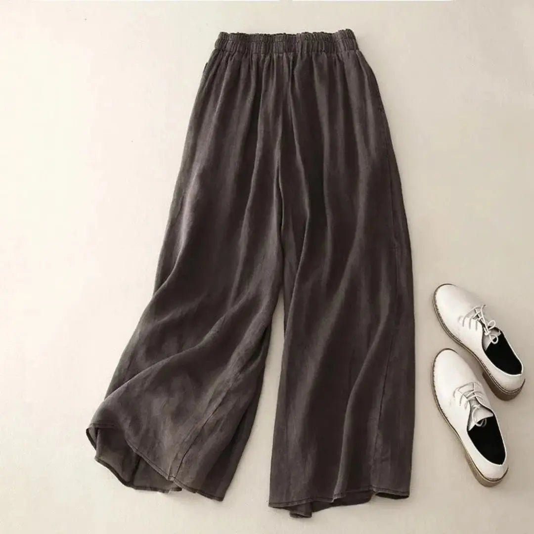 Nicki Wide-Leg Linen Trousers Artisio