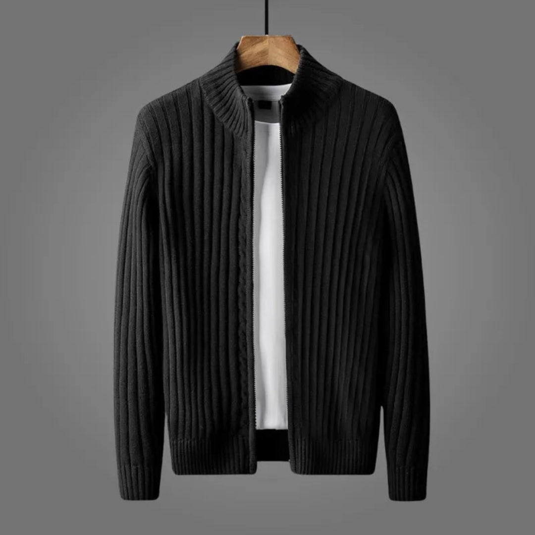 Noel Ribbed Knitted Cardigan Artisio