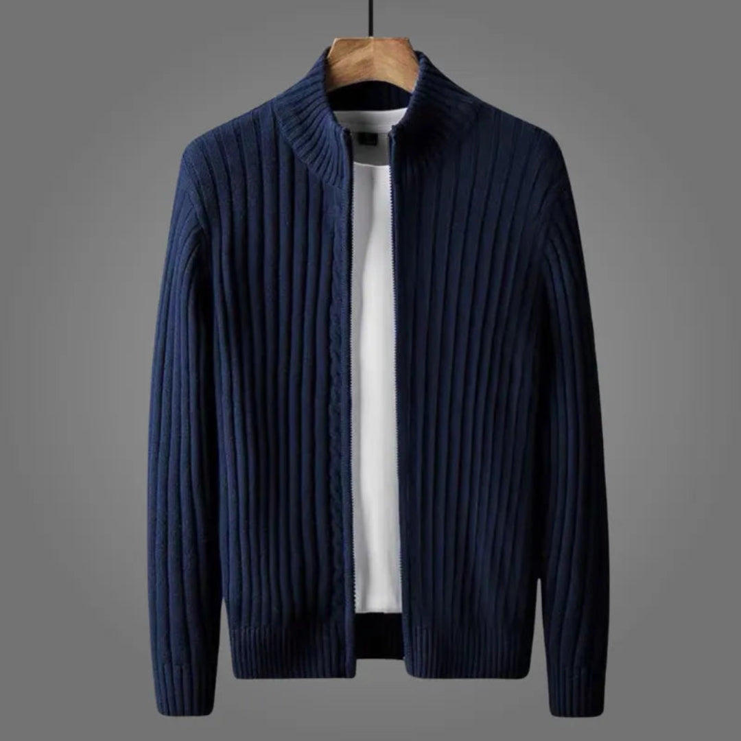 Noel Ribbed Knitted Cardigan Artisio