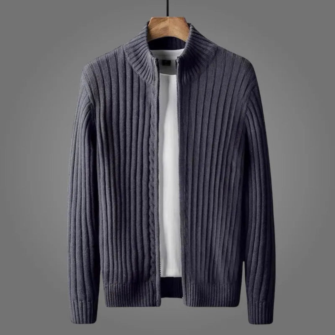 Noel Ribbed Knitted Cardigan Artisio