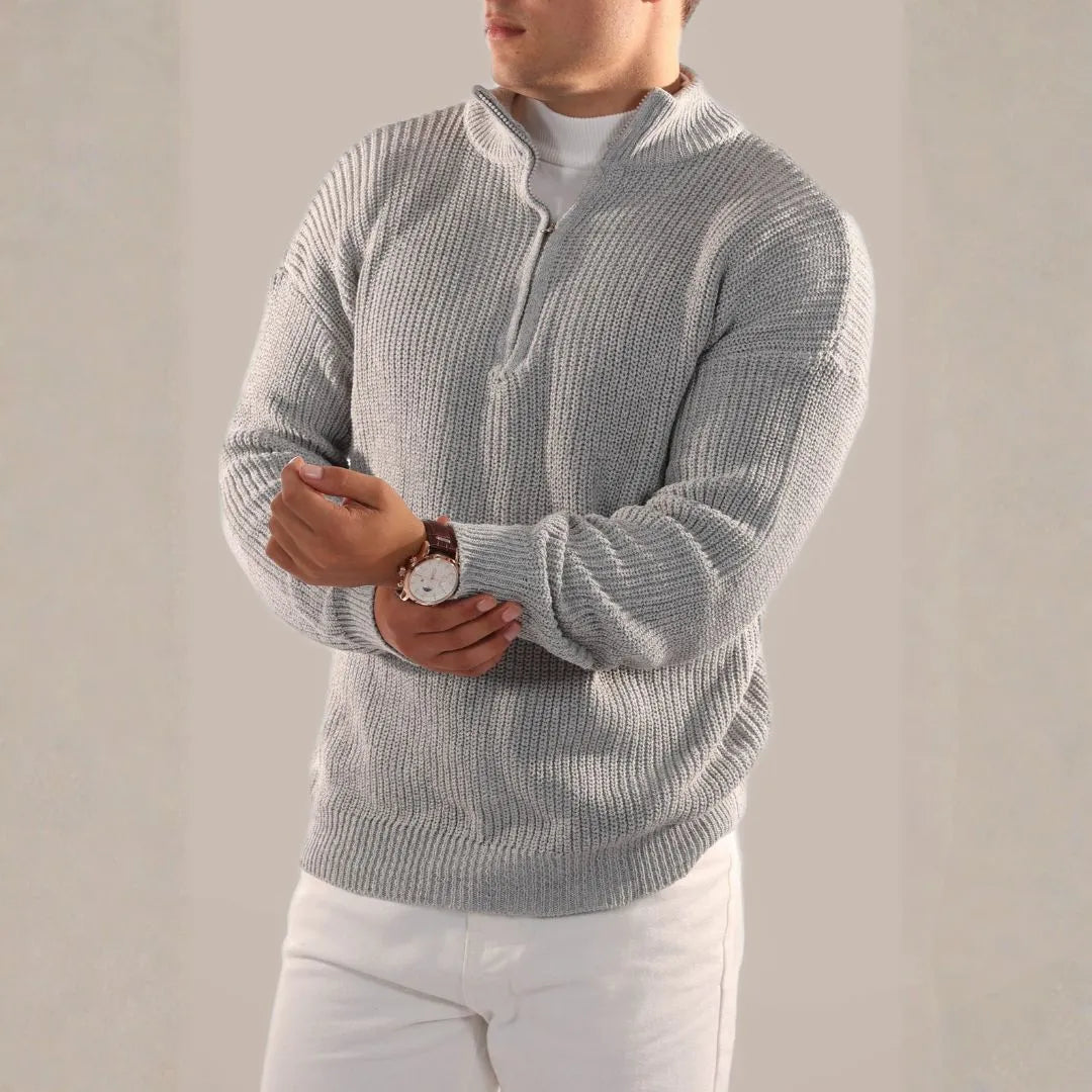 Oscar Half-Zip Knit Jumper Artisio