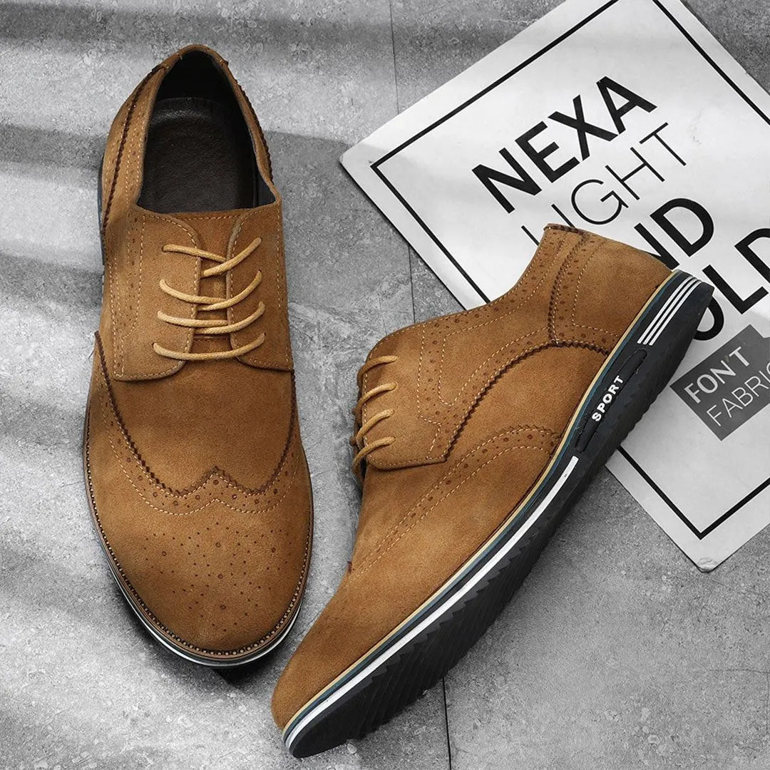 Oscar Suede Wingtip Sneakers Artisio