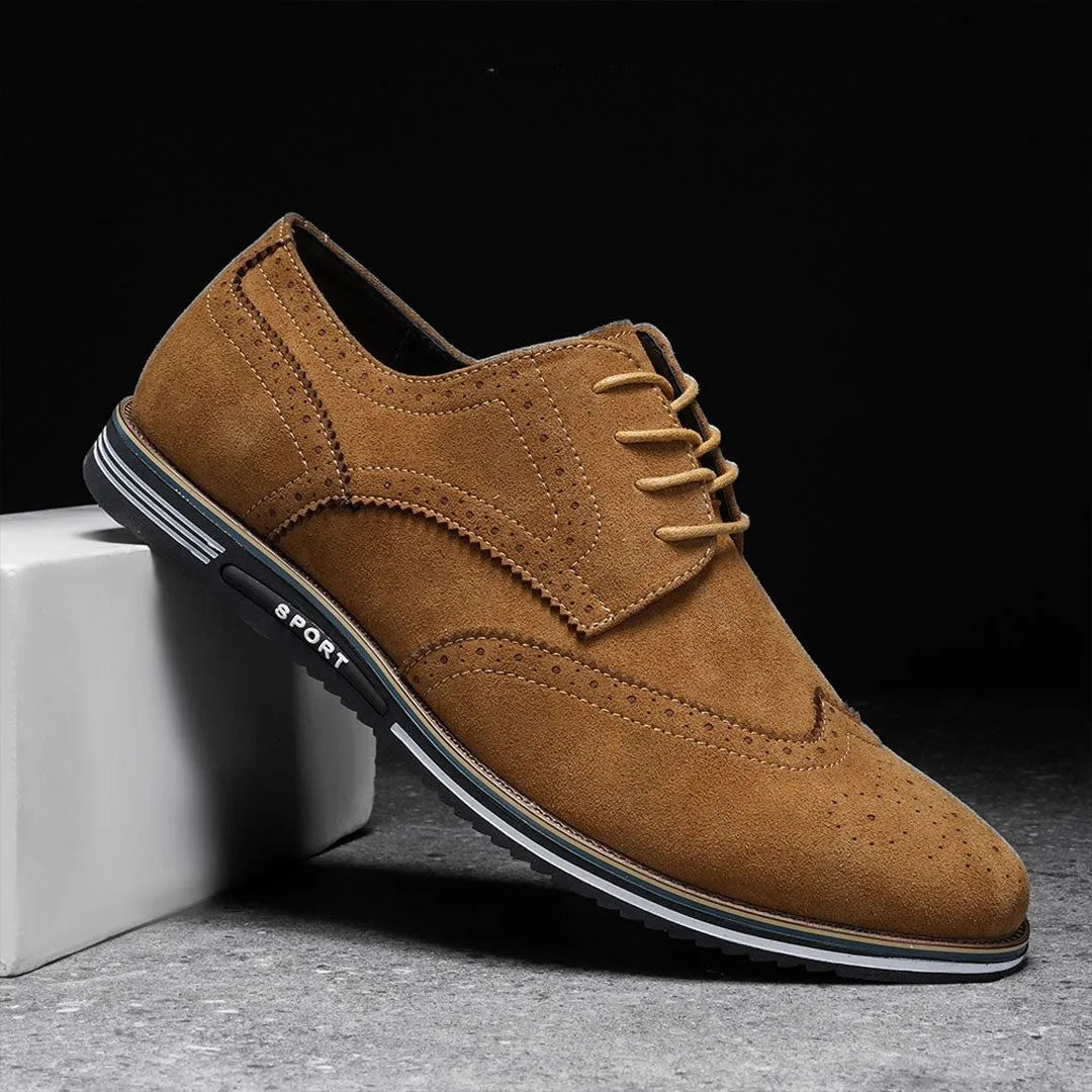 Oscar Suede Wingtip Sneakers Artisio