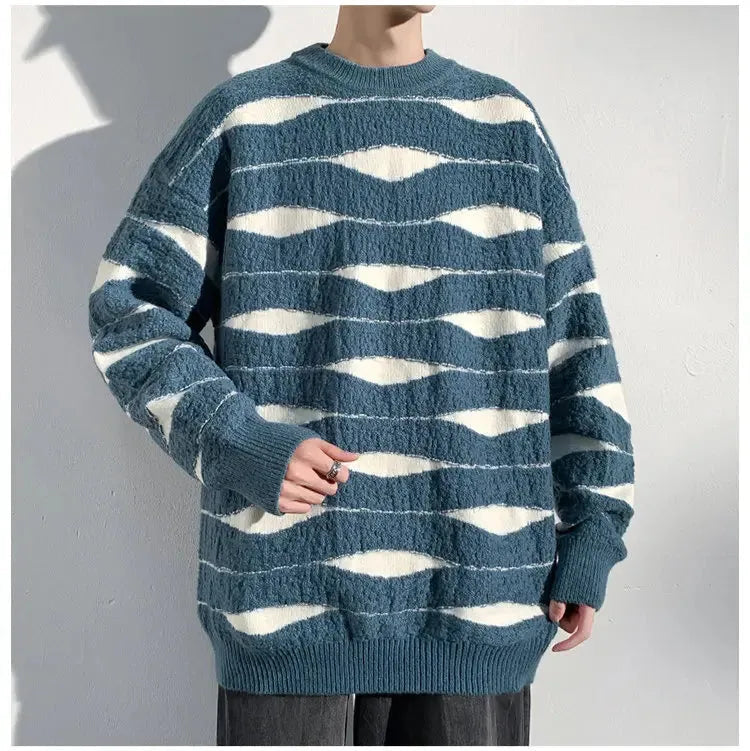 Oscar Wave Knit Sweater Artisio