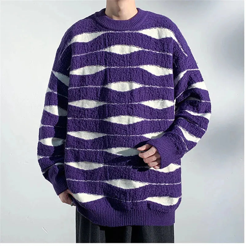 Oscar Wave Knit Sweater Artisio