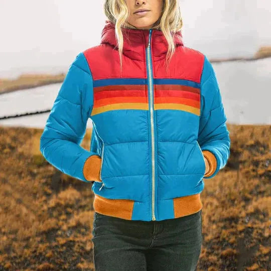 Piper Color Block Puffer Jacket Artisio