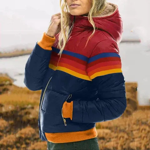 Piper Color Block Puffer Jacket Artisio