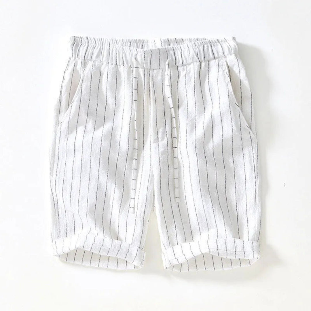 Raegan Knee-Length Linen Shorts Artisio