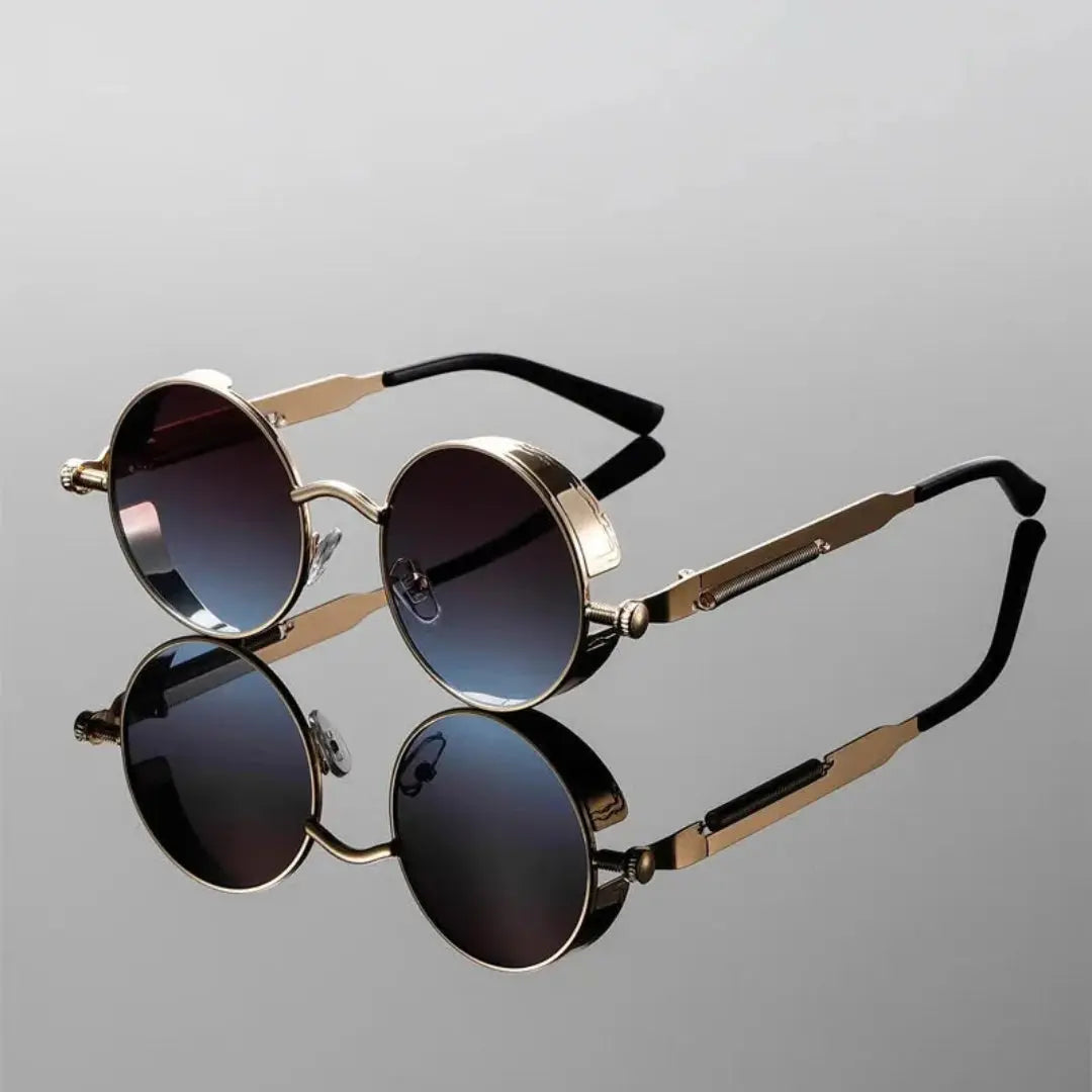 Raven Steampunk Round Sunglasses Artisio