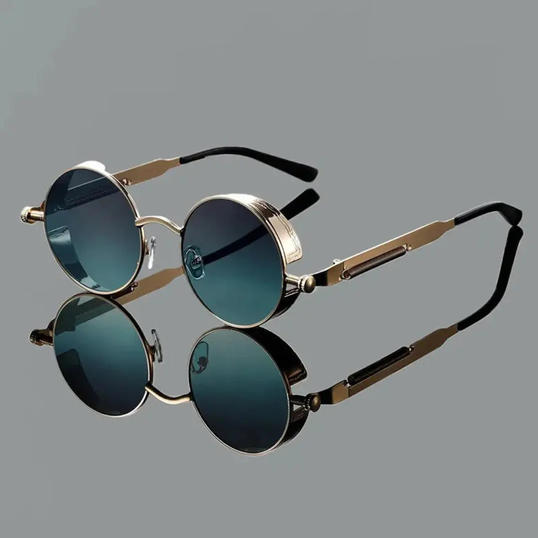Raven Steampunk Round Sunglasses Artisio
