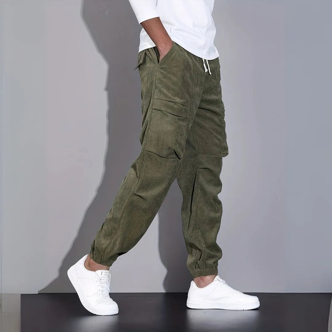 Rick Corduroy Cargo Joggers Artisio