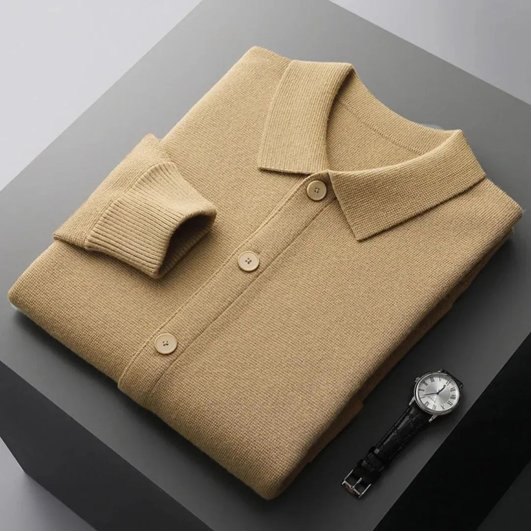 Riley Button-Up Wool Cardigan Artisio