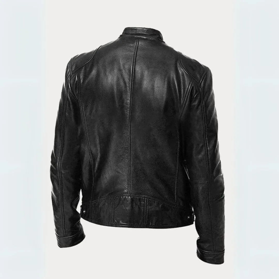 Roger Leather Moto Jacket Artisio