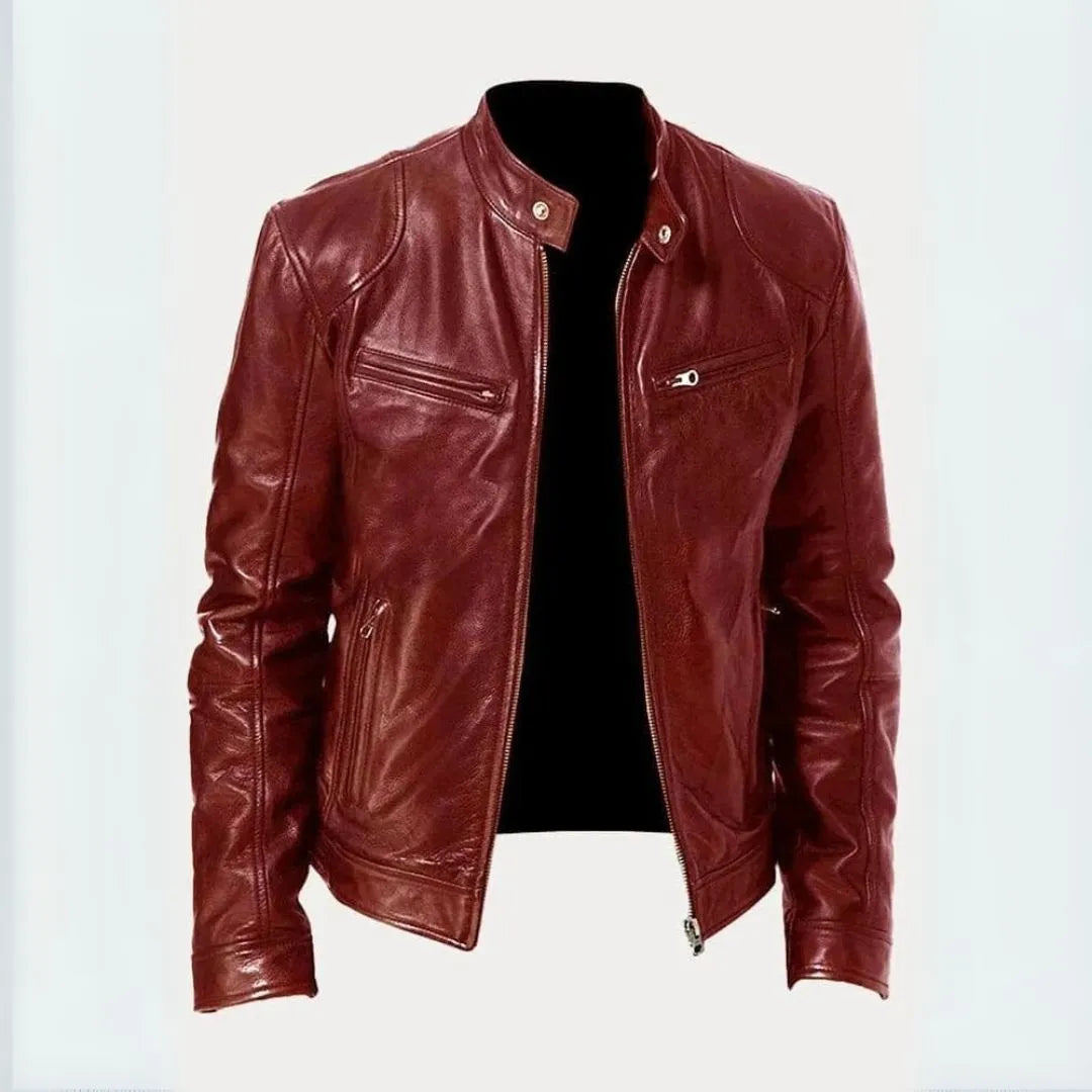 Roger Leather Moto Jacket Artisio