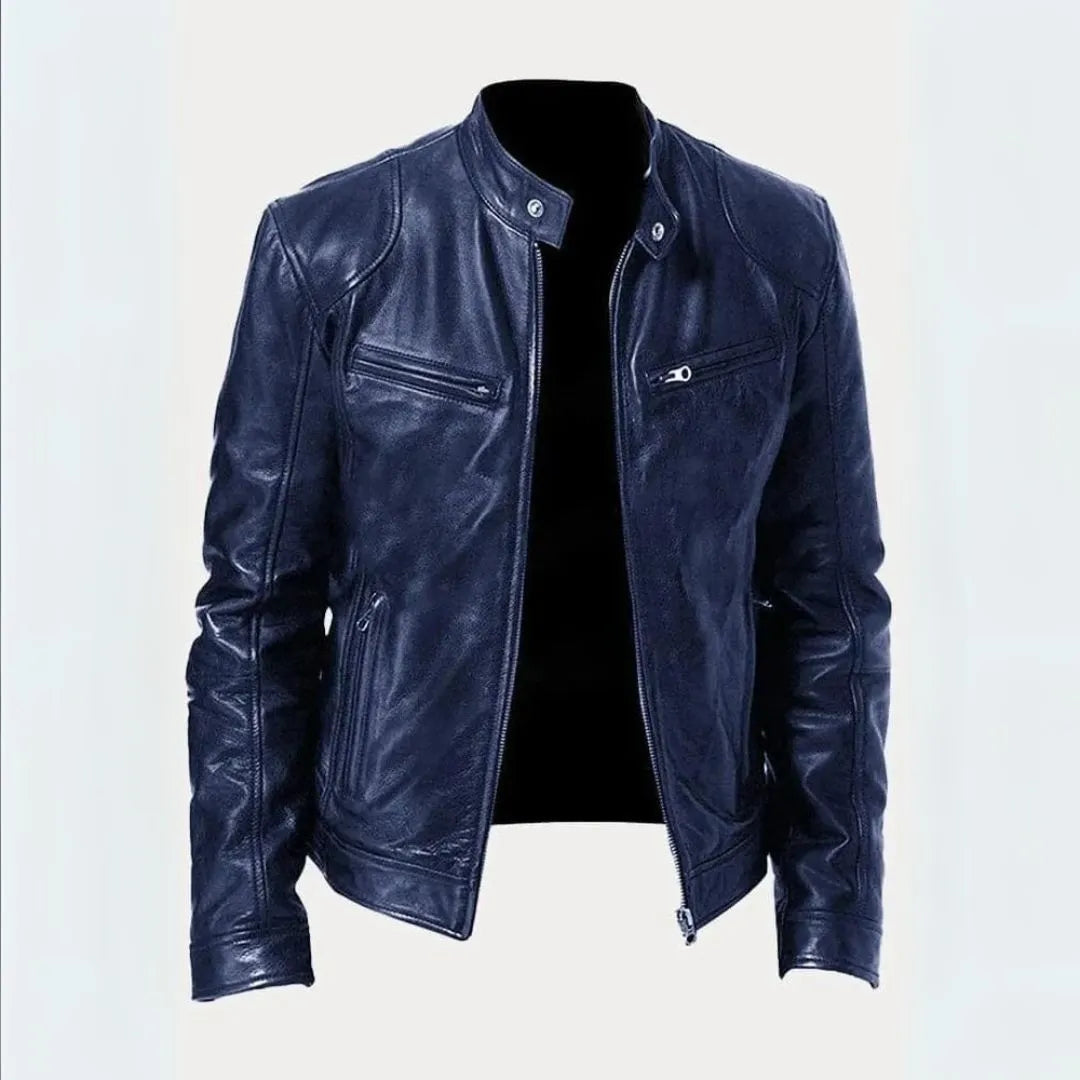 Roger Leather Moto Jacket Artisio