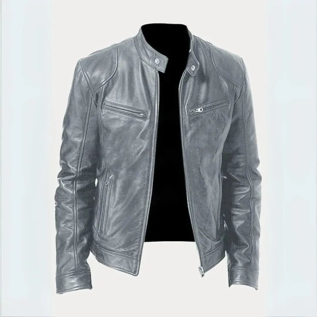 Roger Leather Moto Jacket Artisio
