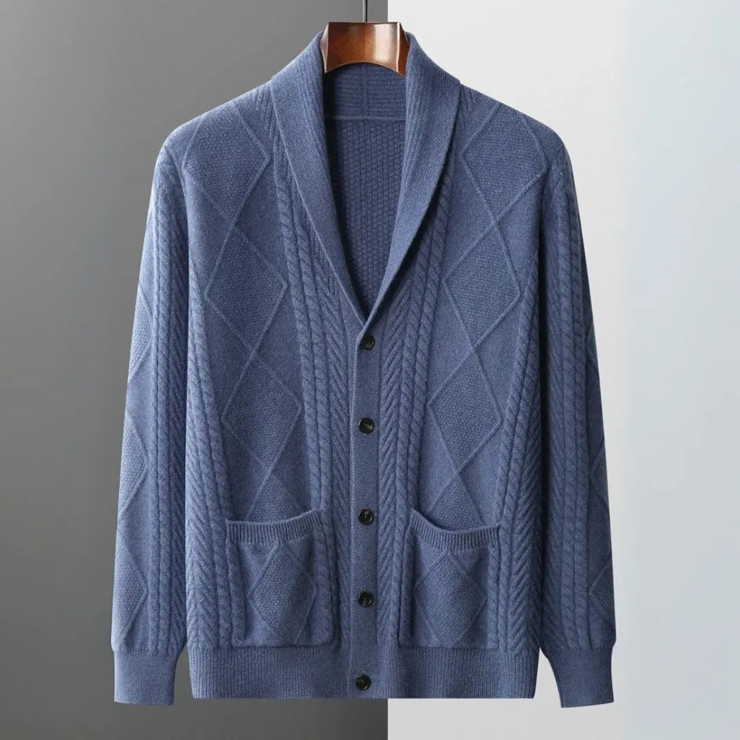 Romeo Merino Shawl Collar Cardigan Artisio