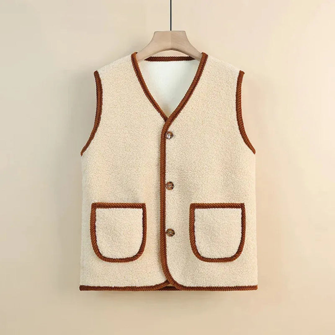 Sacha Wool-Blend Sherpa Vest Artisio