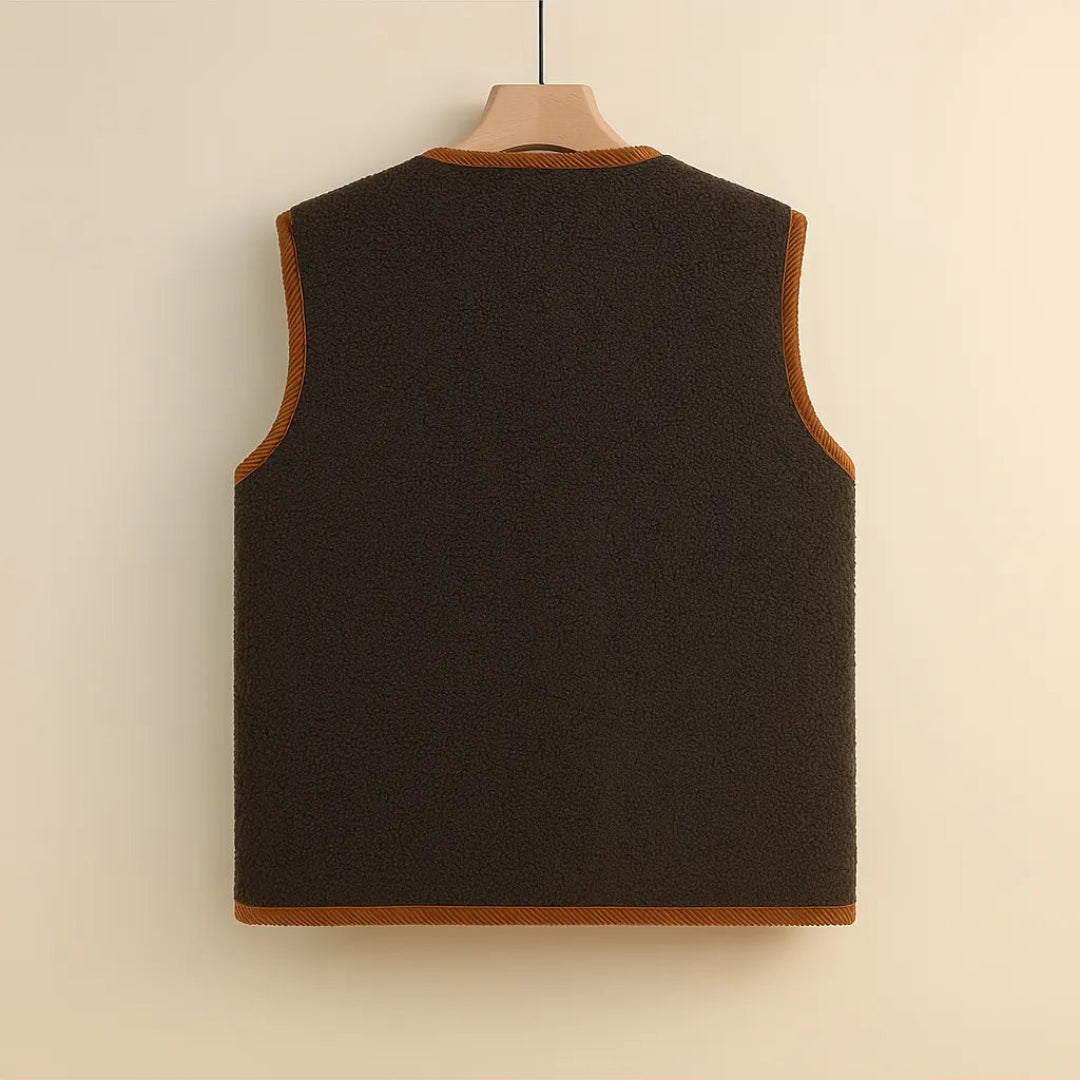 Sacha Wool-Blend Sherpa Vest Artisio