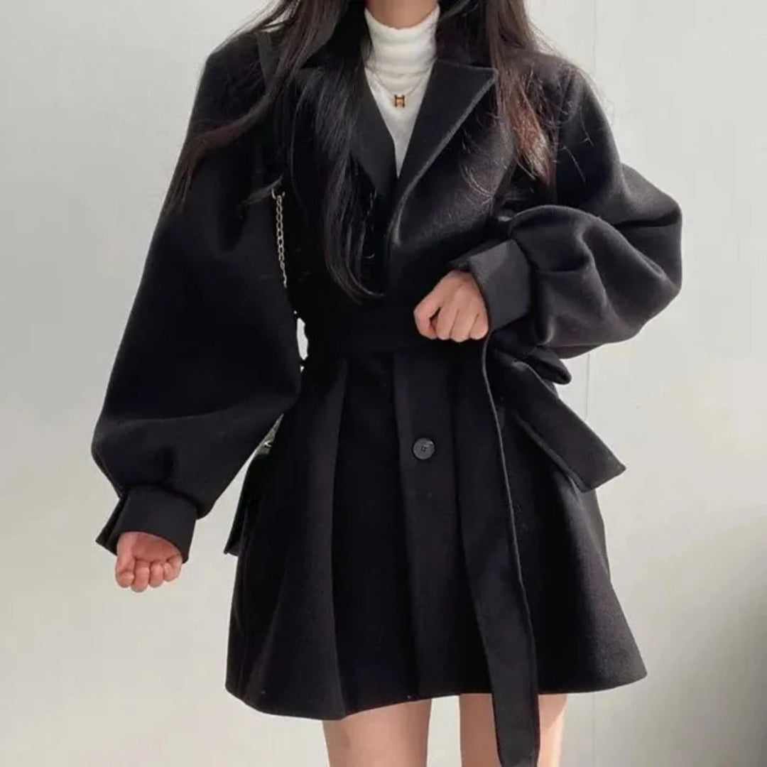 Sadie Lantern Sleeve Trench Coat Artisio