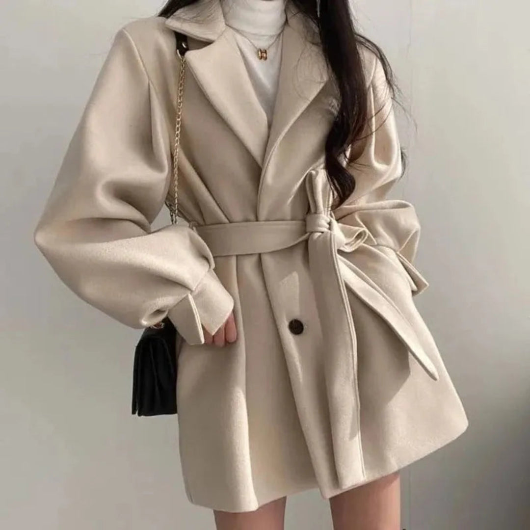 Sadie Lantern Sleeve Trench Coat Artisio