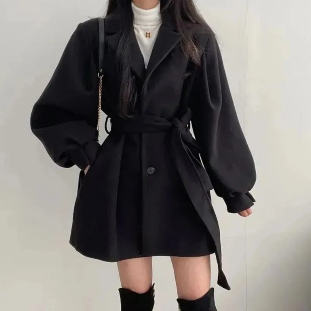 Sadie Lantern Sleeve Trench Coat Artisio