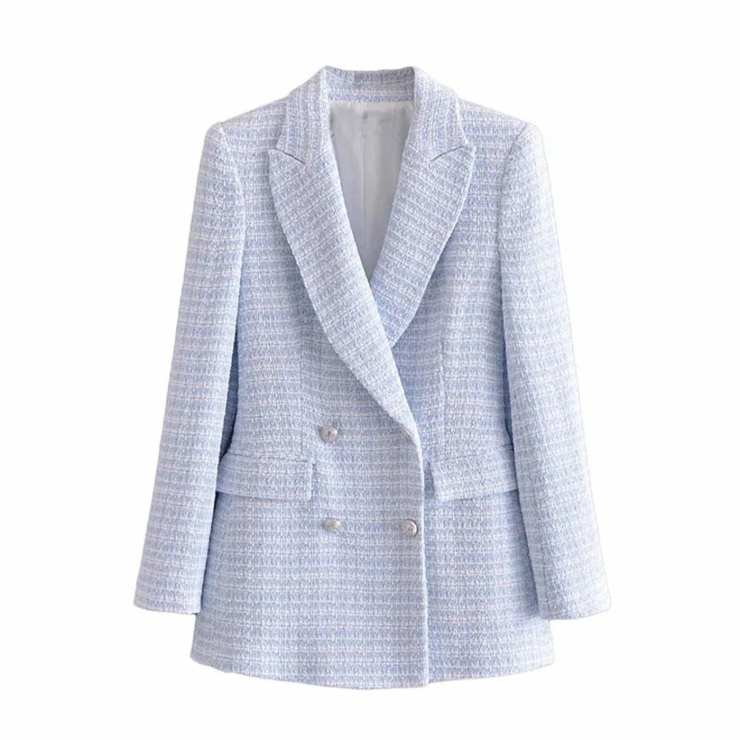 Sheryl Double-Breasted Tweed Blazer Artisio