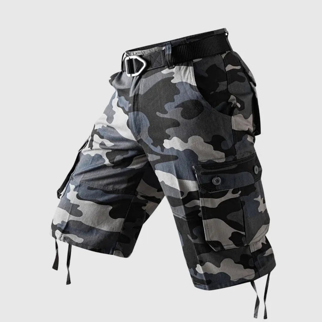 Sian Camo Multi-Pocket Cargo Shorts Artisio