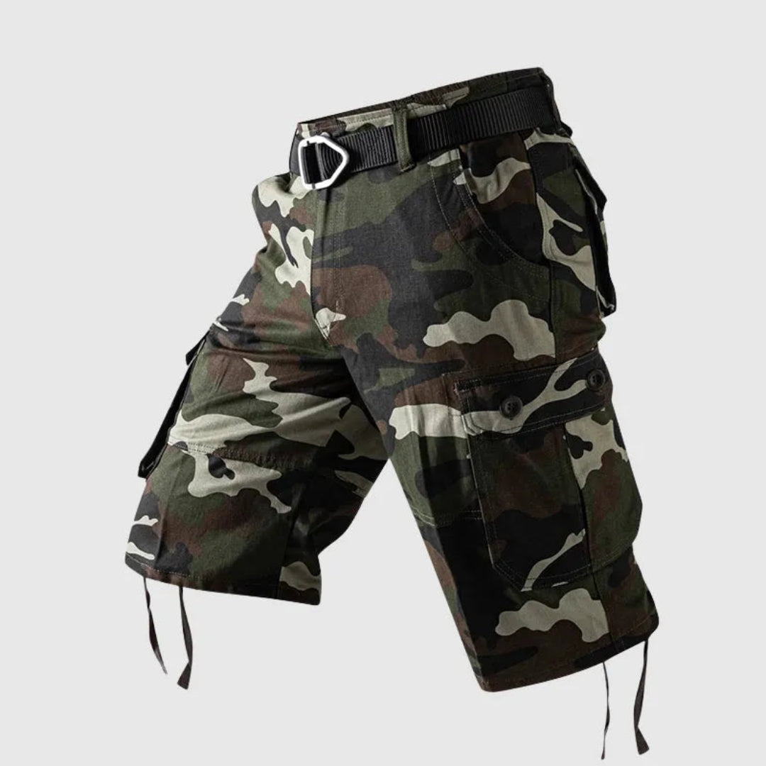 Sian Camo Multi-Pocket Cargo Shorts Artisio