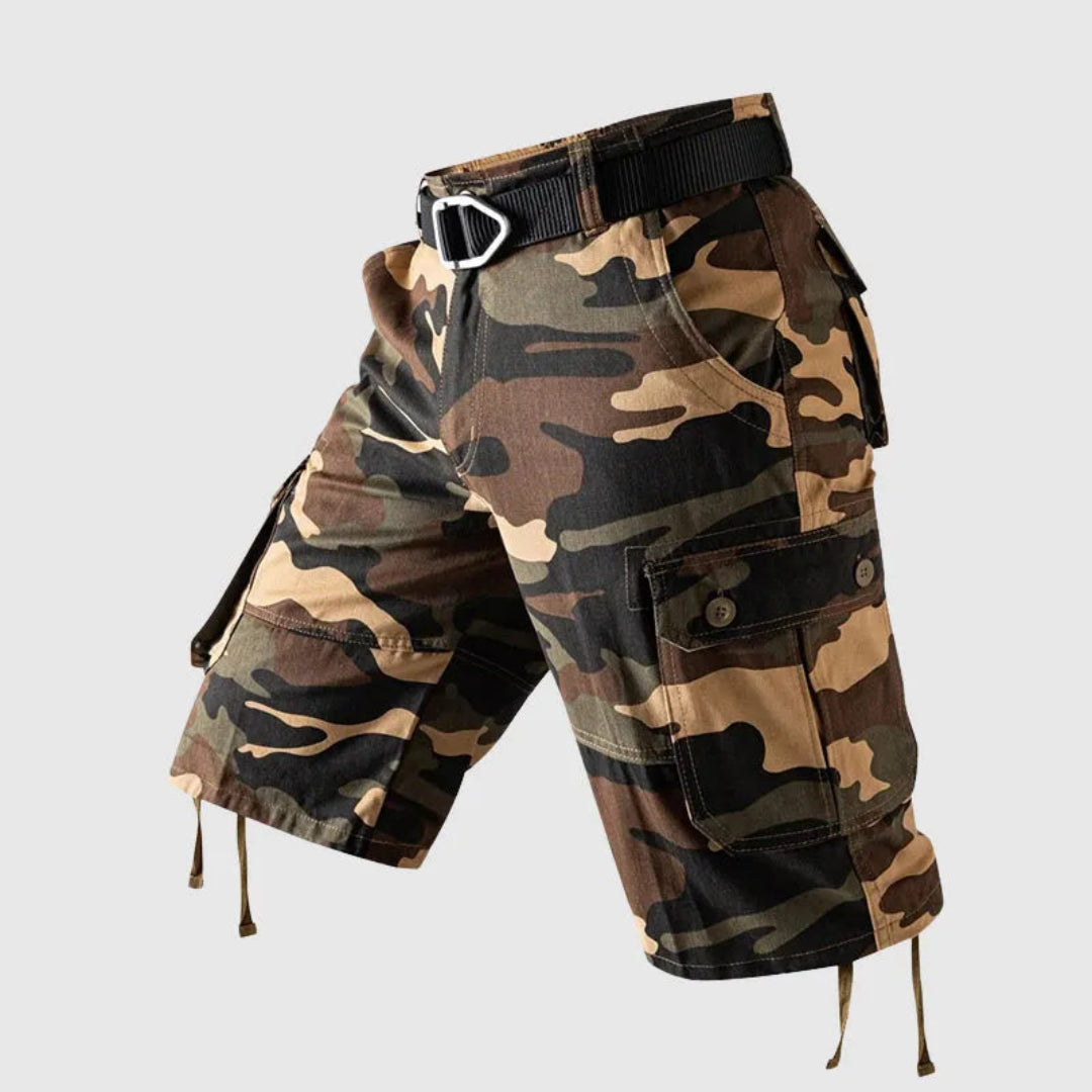Sian Camo Multi-Pocket Cargo Shorts Artisio