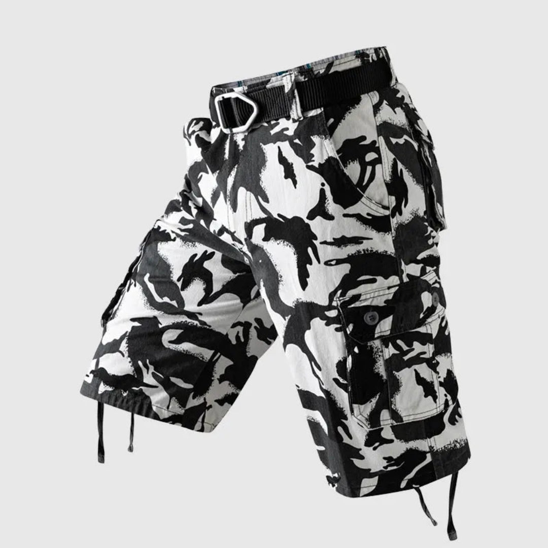 Sian Camo Multi-Pocket Cargo Shorts Artisio