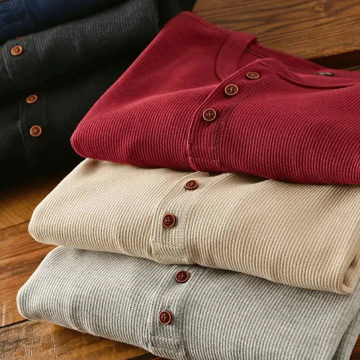 Simmons Heritage Cotton Henley Shirt Artisio